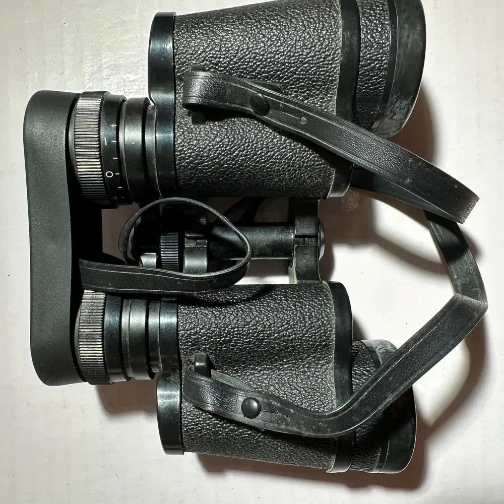 Focal 7x35 Binoculars Coated Optics 525' 1000Y Case Manual Lens Cloth Vintage